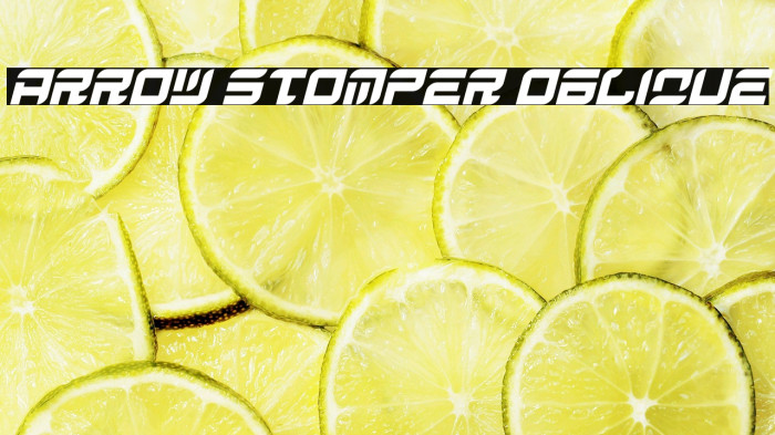 Arrow Stomper Oblique Example 3