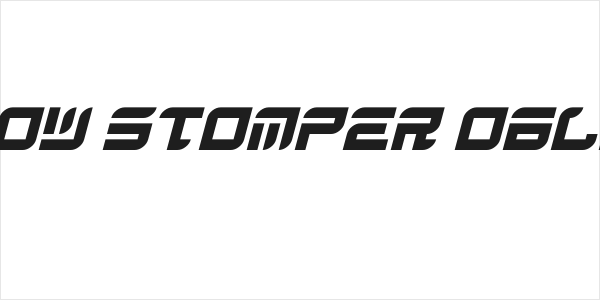 Arrow Stomper Oblique Logo