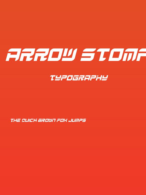 Arrow Stomper Oblique Poster