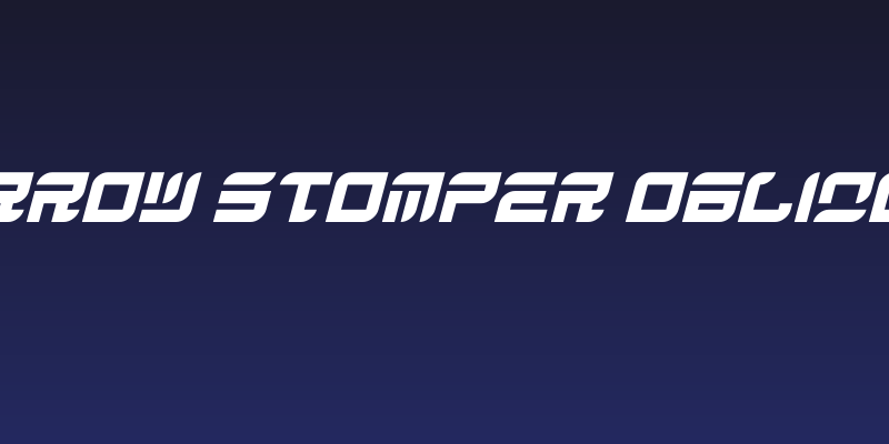 Arrow Stomper Oblique Social Header