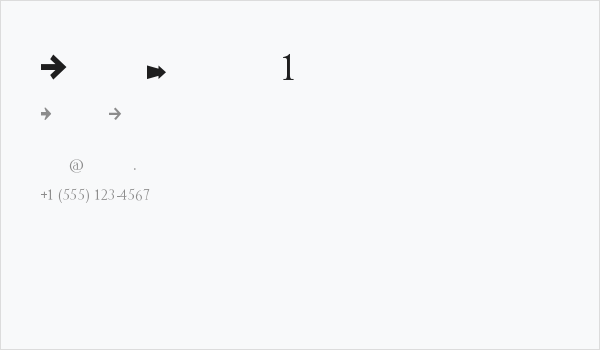 Arrow Symbols 1 Business Card