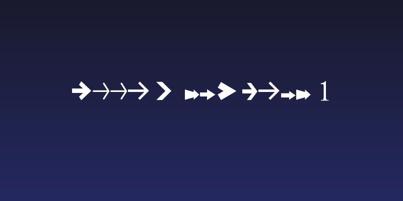 Arrow Symbols 1 Social Header