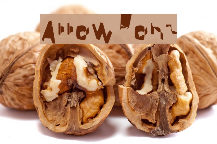 Arrow Font examples