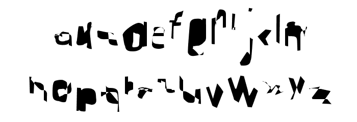 Arrow Font LOWERCASE
