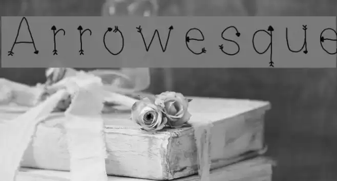 Arrowesque Font examples