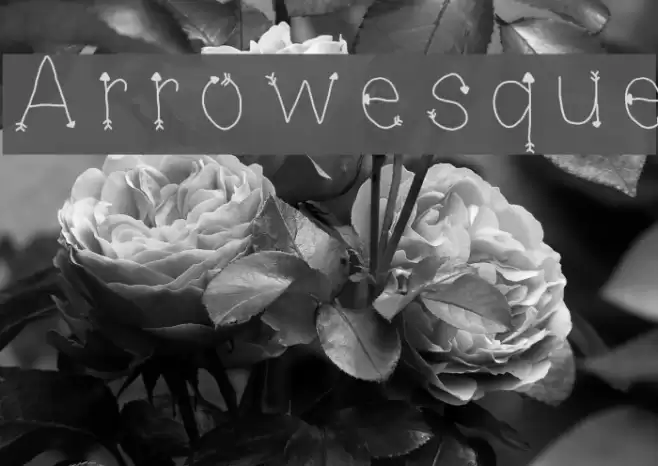 Arrowesque Font examples