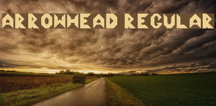 Arrowhead Regular Font examples
