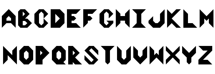 Arrowhead Regular Font LOWERCASE
