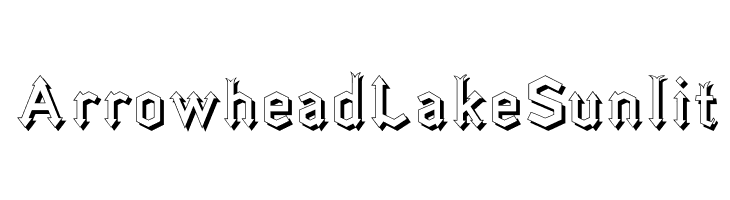ArrowheadLakeSunlit  免费字体下载