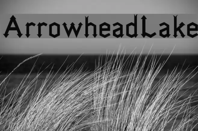ArrowheadLake Font examples
