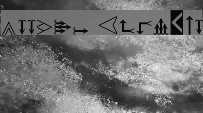 Arrows Regular Font examples