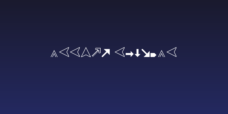 Arrows Regular Social Header