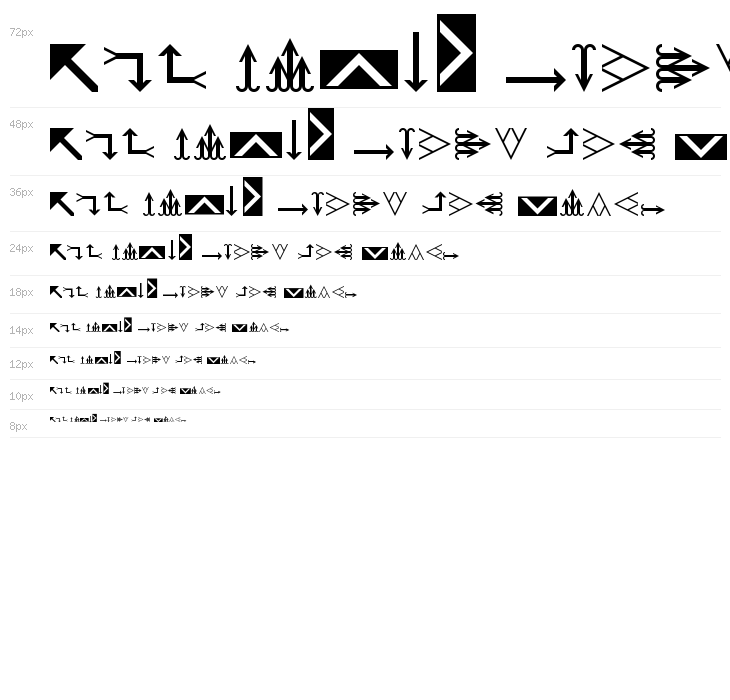 Arrows Regular Waterfall