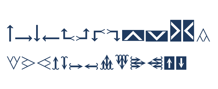 Arrows Regular Lowercase