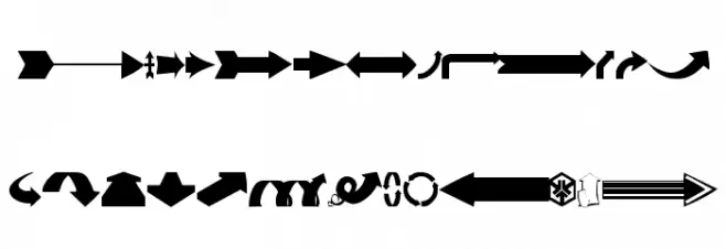 Arrows#1 Font Litere mari