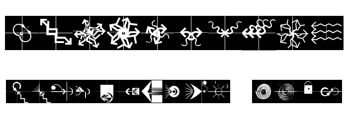 ArrowsCompetition Font OTHER CHARS