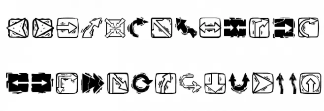 ArrowsOSeven Schriftart Groß