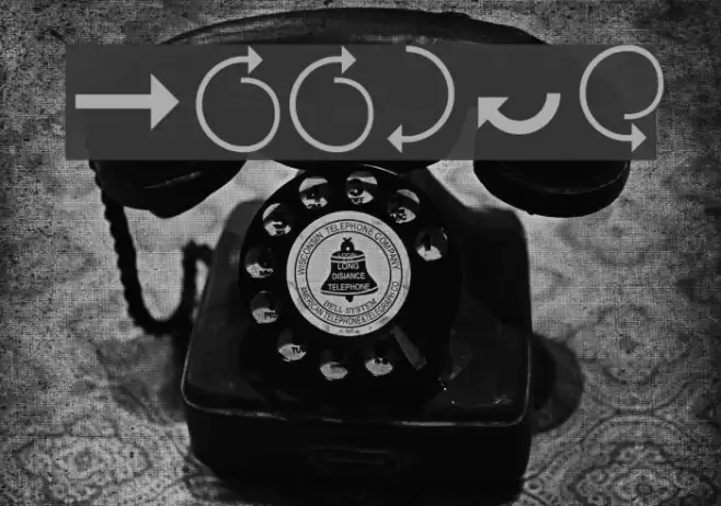 Arrows Font examples