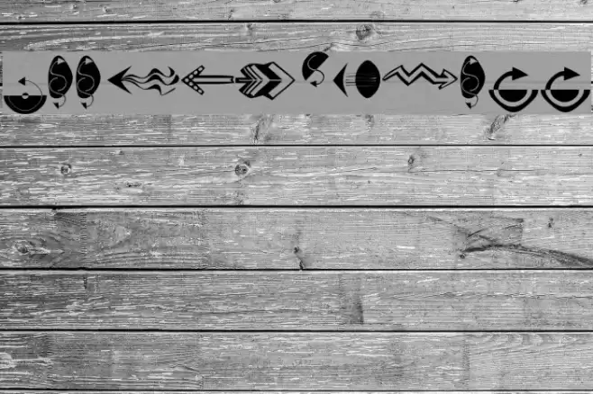 Arrowy-Three Font examples