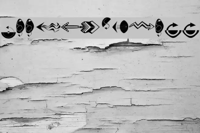 Arrowy-Three Font examples