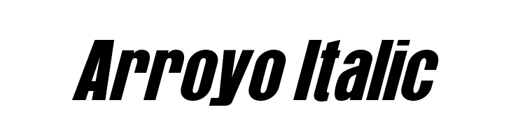 Arroyo Italic  नि: शुल्क फ़ॉन्ट्स डाउनलोड