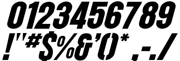 Arroyo Italic Font OTHER CHARS