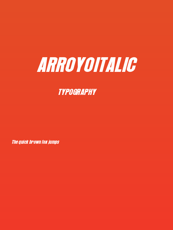 Arroyo Italic Poster