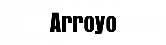 Arroyo  Frei Schriftart Herunterladen