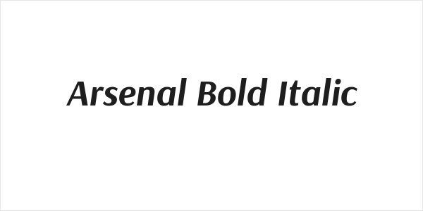 Arsenal Bold Italic Logo