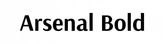 Arsenal Bold  les polices de caractères gratuit tlcharger