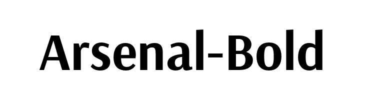 Arsenal-Bold  font caratteri gratis