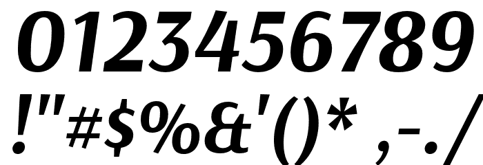 Arsenal-BoldItalic Font OTHER CHARS