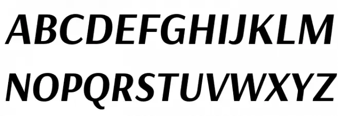 Arsenal-BoldItalic Schriftart Groß