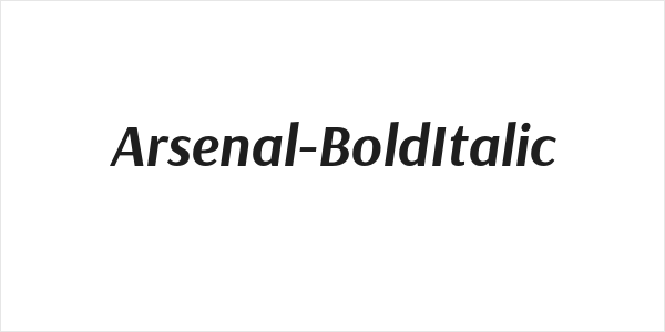 Arsenal-BoldItalic Logo