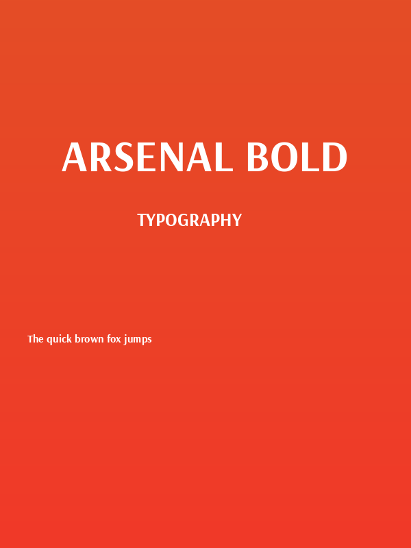Arsenal Bold Poster
