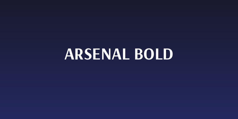 Arsenal Bold Social Header