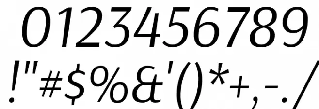Arsenal Italic Font OTHER CHARS