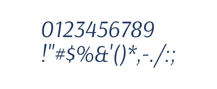 Arsenal-Italic Other Characters