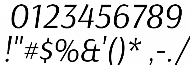 Arsenal-Italic Font OTHER CHARS