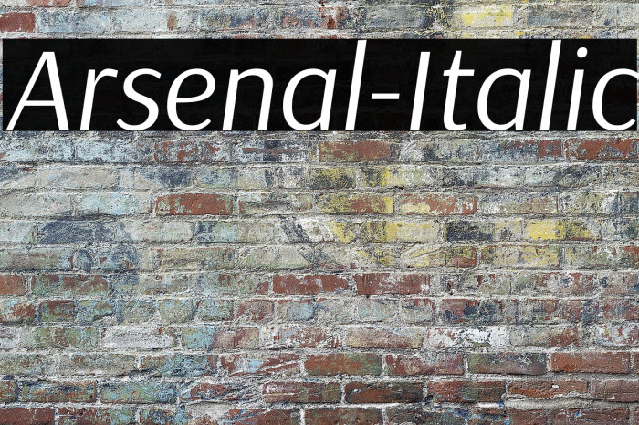 Arsenal-Italic Example 1