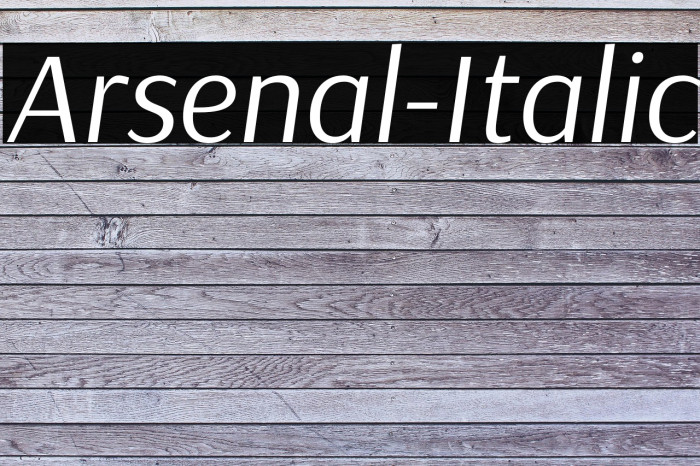 Arsenal-Italic Example 2