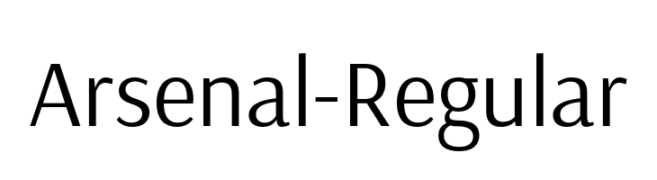 Arsenal-Regular  Fuentes Gratis Descargar