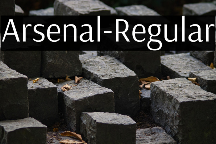 Arsenal-Regular Example 3