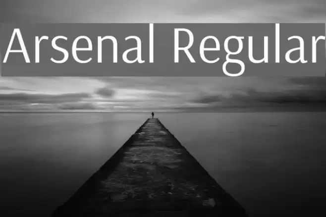 Arsenal Regular Font examples