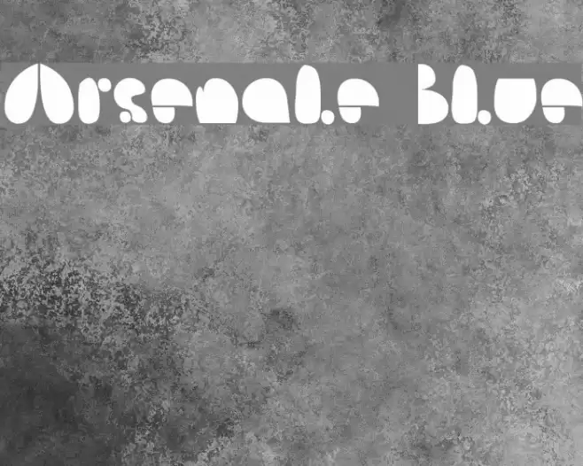 Arsenale Blue Font examples
