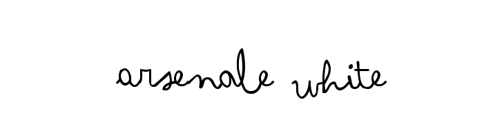 Arsenale White Font