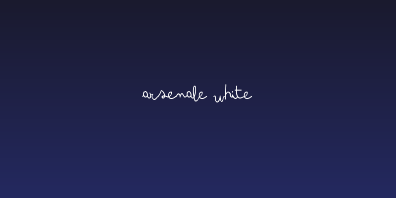 Arsenale White Social Header