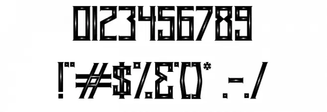 Arsenic Font OTHER CHARS