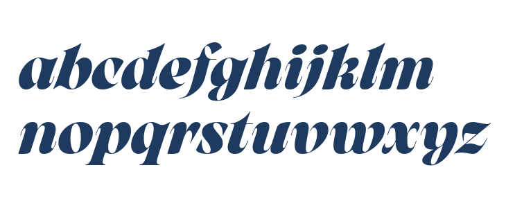 Arsenica Trial Bold Italic Lowercase