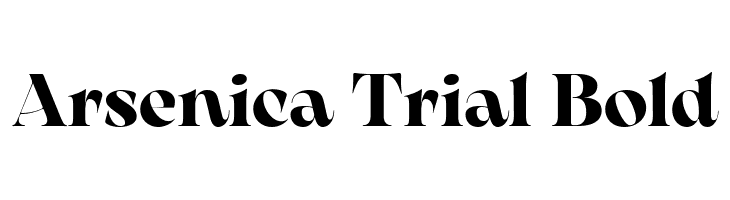 Arsenica Trial Bold  les polices de caractères gratuit tlcharger